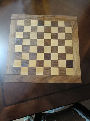 Chessboard like new without pieces