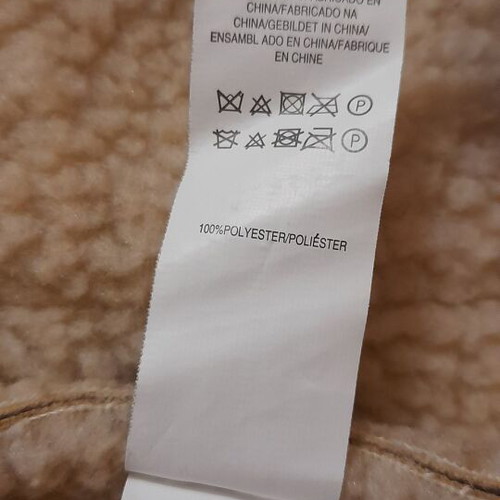 Atmosphere beige coat like new with synthetic fur lining