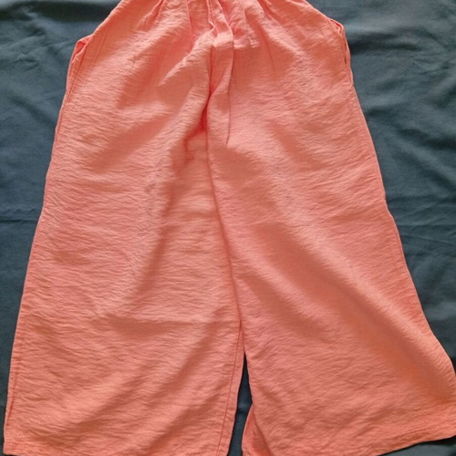 Moliin Rose salmon linen culotte pants like new, size 122 cm, age 6