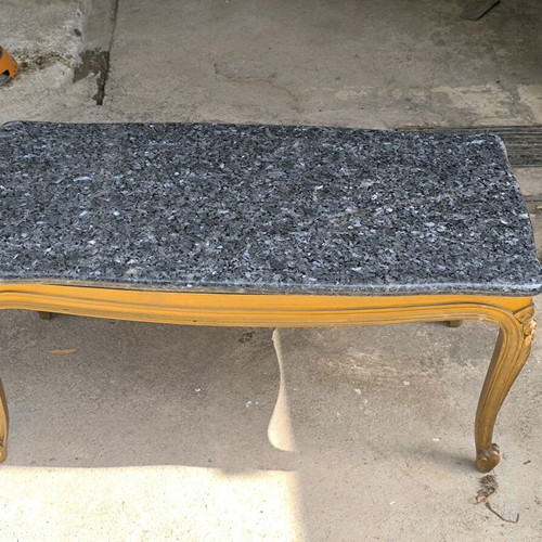 Vintage coffee table with marble top like new