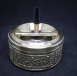 Antique Erhard closed ashtray used, brass made in Germany