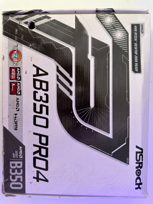 Asrock AB350 Pro4 μητρική πλακέτα μεταχειρισμένη με σπασμένο pin σε θύρα USB 3, πλήρως λειτουργική