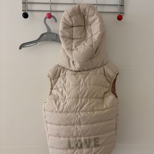Alouette sleeveless jacket like new, size 98 cm, beige, 3 years
