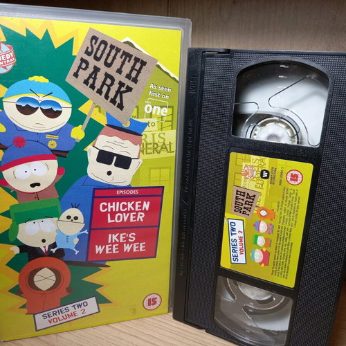 South Park VHS tapes like new, set of 3 without subtitles