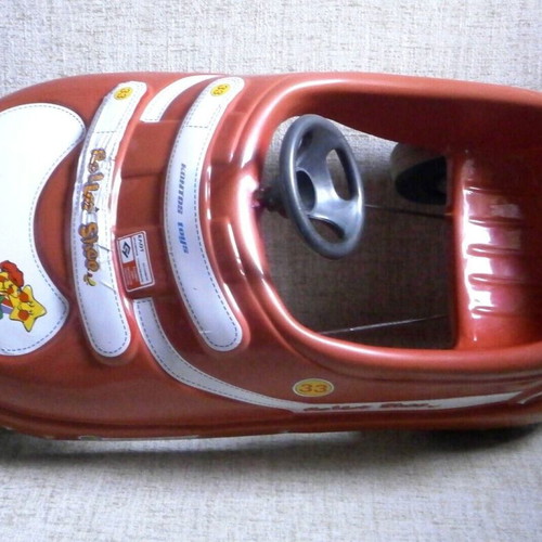 Red Roller Shoe Car Bicycle plastic toy Kontos Toys Greece 90s