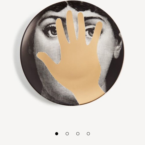 Fornasetti πορσελανινο διακοσμητικό πιάτο μοντέλο 16 καινούργιο