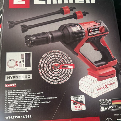 Einhell Hypresso 18/24-1 18V cordless pressure washer 24bar
