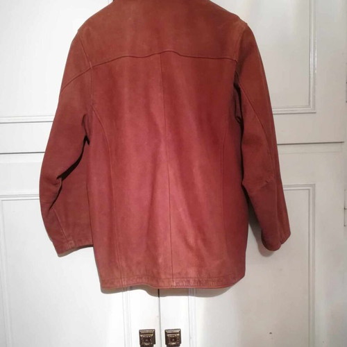 Leather jacket brown used, size L