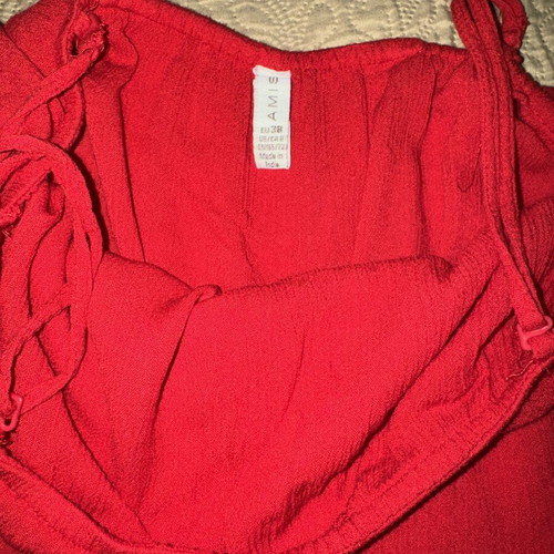 Amisu Red One-Piece Jumpsuit like new, size M