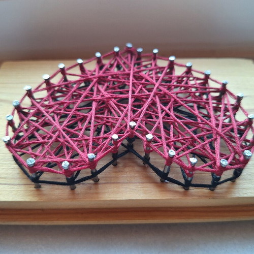 String art heart handmade