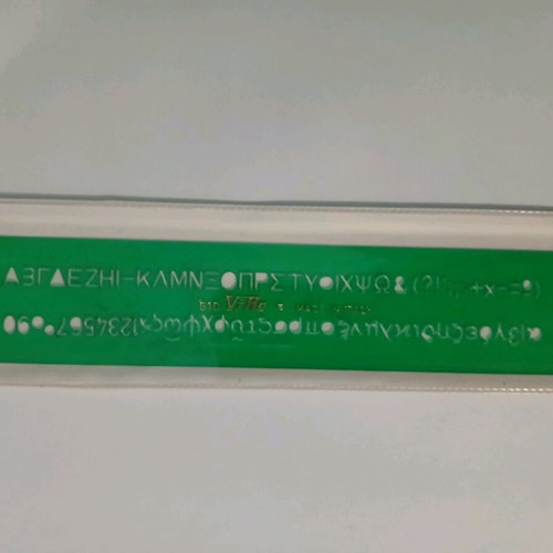 Rulers and stencils used, very good condition