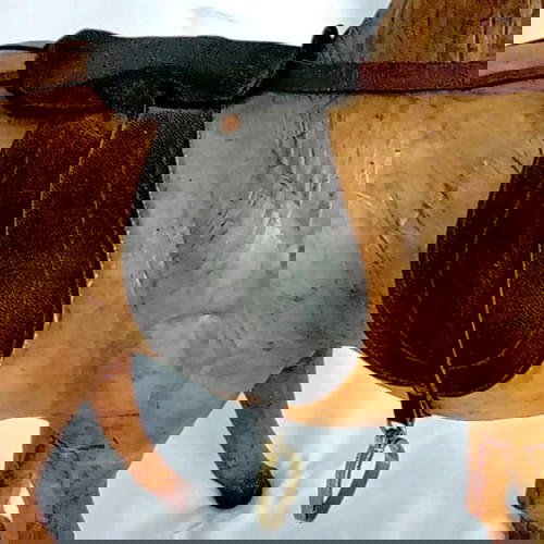 Vintage Handmade Leather Horse like new 54x44cm