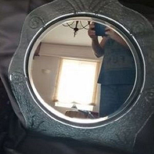 Mirror with sandblasting imported new, rare piece