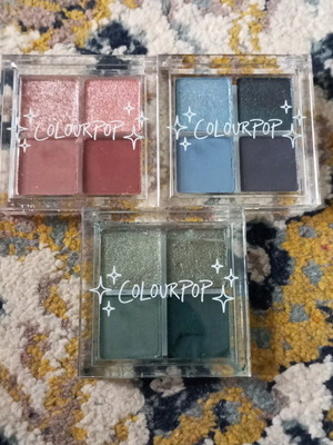 Παλέτες ματιών ColourPop μεταχειρισμένες, σετ 3 τεμαχίων