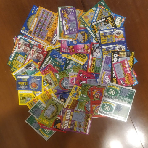Scratchcards various series, pack of 124