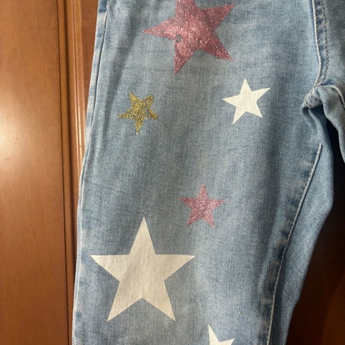 Elastic denim pants like new, size S