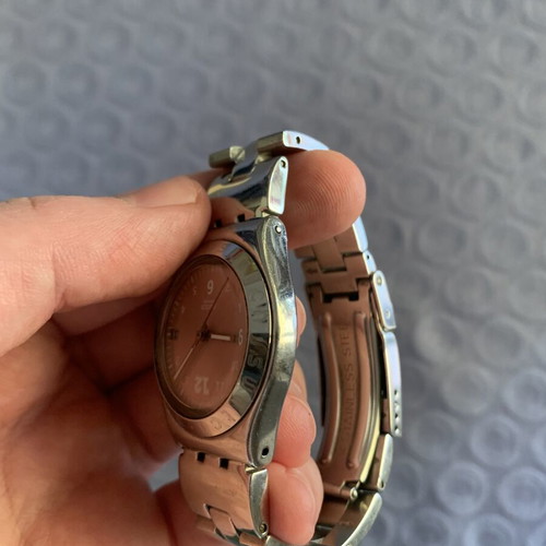 Swatch Irony Big Sundown Pink women's watch used
