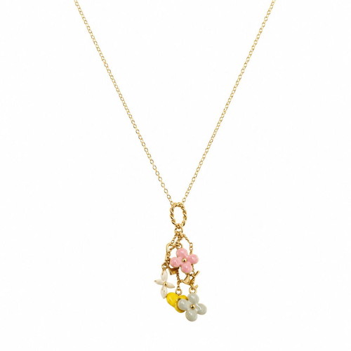 Louis Vuitton Sweet Monogram bag charm with enamel heart and flowers