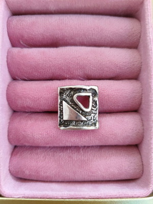 Silver 925 ring used, size 55-56