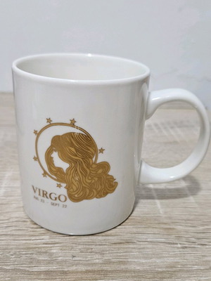 Mug with Virgo zodiac sign like new