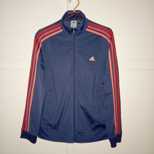 Adidas Climalite retro women's jacket used, blue XL