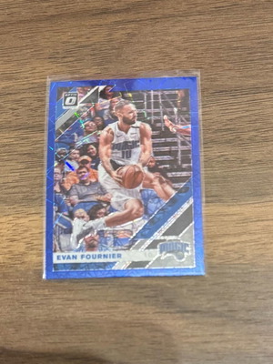 Evan Fournier Blue Laser Prizm Card 2019 Panini Donruss Optic like new