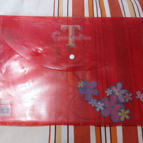 Folder with button A4 used, plastic Tweety