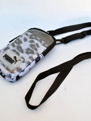 PUMA Mini Crossbody Τσαντάκι μεταχειρισμένο με leopard print