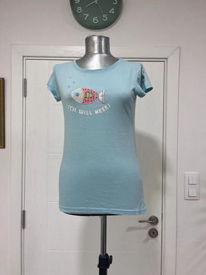 Adelheid Y2k German Brand Top Small with Fish Graphic like new