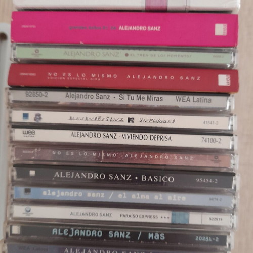 Alejandro Sanz CD collection used, 14 CDs, Latin