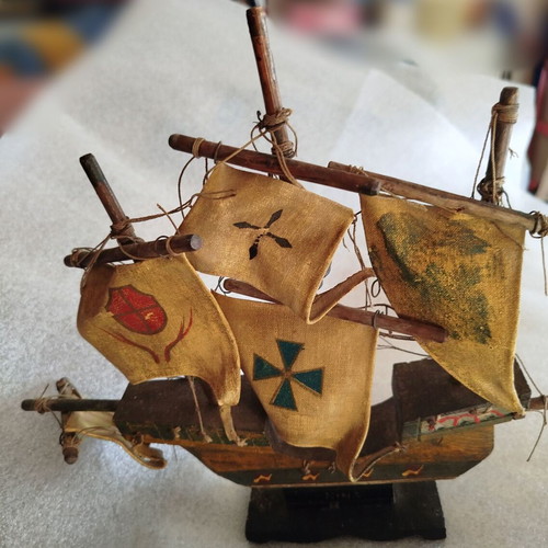 Two vintage ships