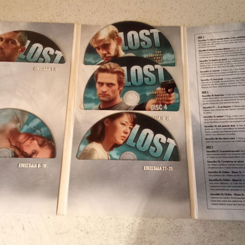 Lost The Missing 1st Season set of 5 DVDs used, fantasy with subtitles