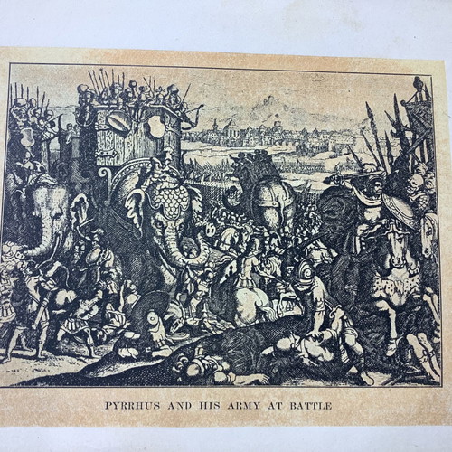 Woodcut Pyrrhus King of Epirus with His Army used