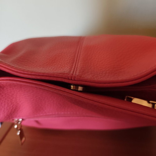 Women's shoulder bag, pink, 28x10x24 cm