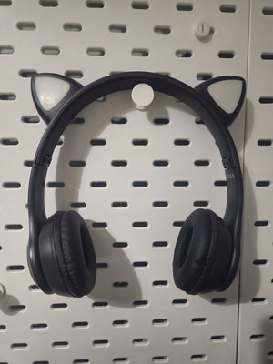 Bluetooth ακουστικά με αυτάκια γάτας και LED φωτισμό καινούργια