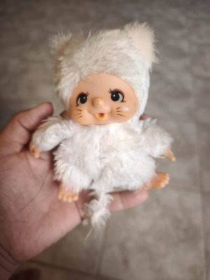 Monchichi Cat Minka vintage toy used