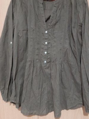 Shirt dark green wide, new, size XXL