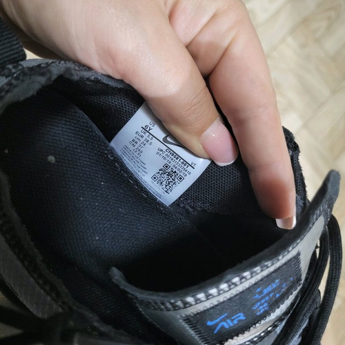 Nike women's sneakers used, sports style, size 38.5, gray and blue