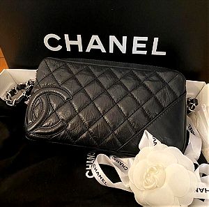Chanel handbag carbon αυθεντική με το κουτί της