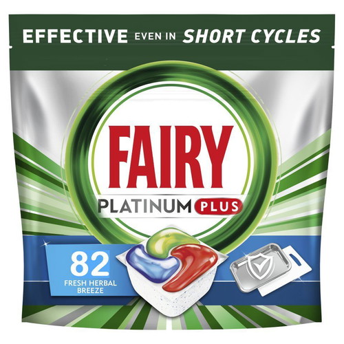 Fairy Dishwasher Capsules Platinum Plus Deep Clean pack of 82 sealed