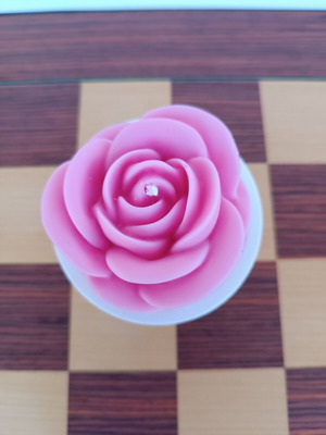 Handmade scented candle new, natural wax and porcelain container