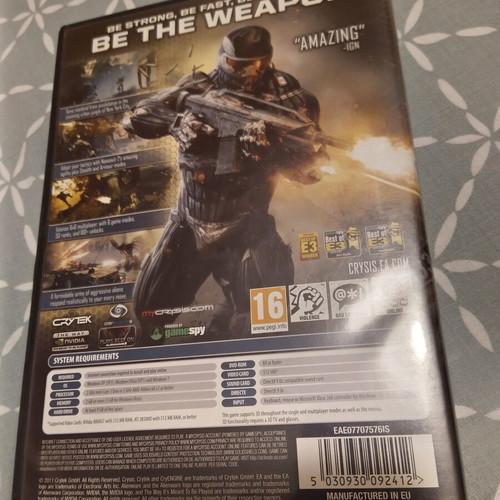 Crysis 2 PC game like new without manual