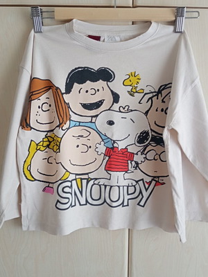 Zara Peanuts Shirt for Girls Size 7, Snoopy Graphic, Like New