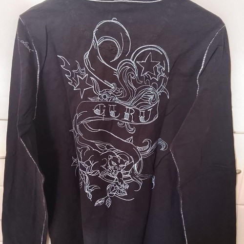 Guru men's long-sleeve shirt used, black, size XL