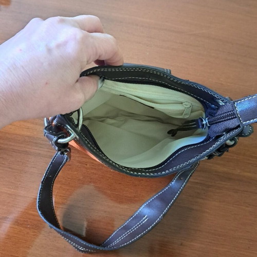 Fullah Sugah shoulder bag like new, caramel suede
