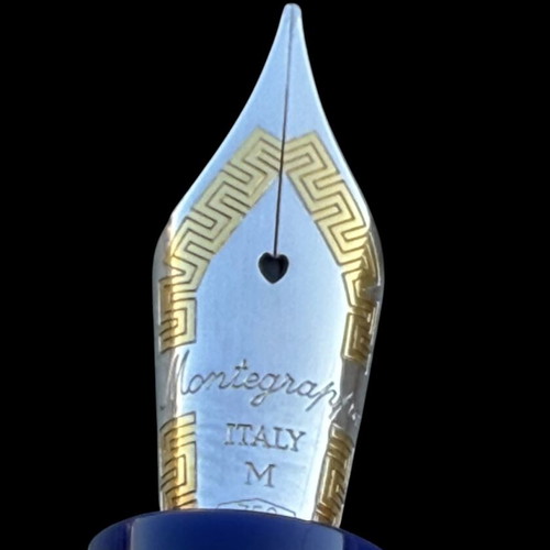 Montegrappa Cosmopolitan 1849 E-W Fountain Pen "California Gold Rush" Sterling Silver