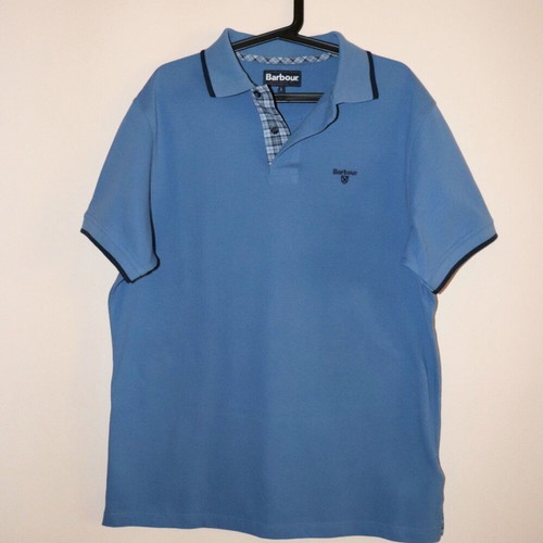 Barbour men's polo shirt, blue, size L