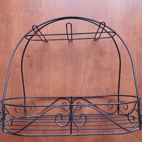 Metal bathroom holder used
