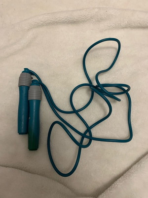 Jump rope used with visible wear
