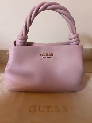 Guess Sansa Top Handle Crossbody pink shoulder bag new